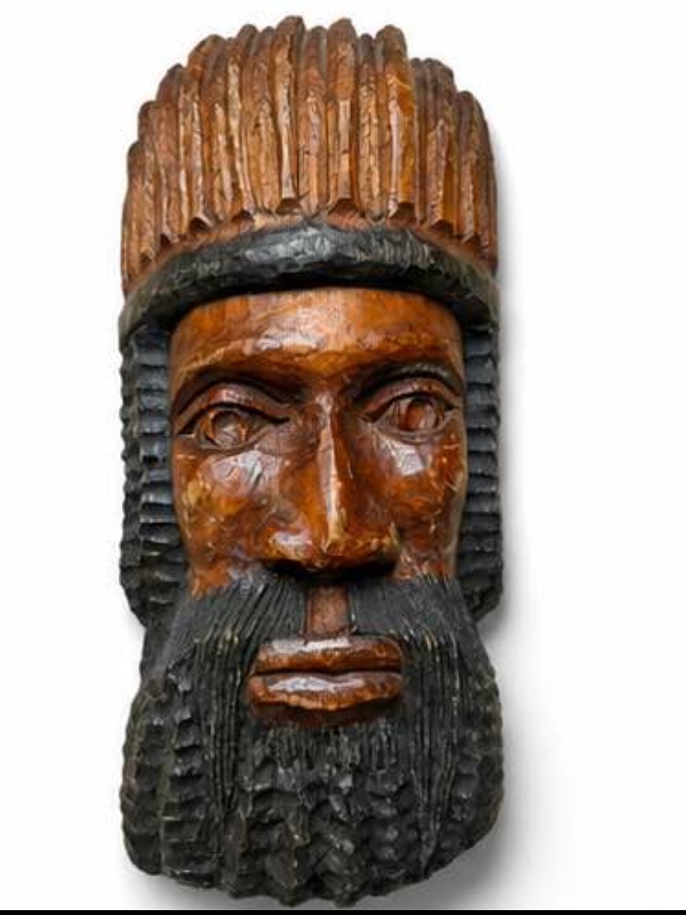 Hand carved folk art mask